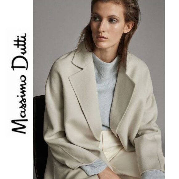 MASSIMO DUTTI, Cozy, classy pale light blue sweater - Picture 1 of 13